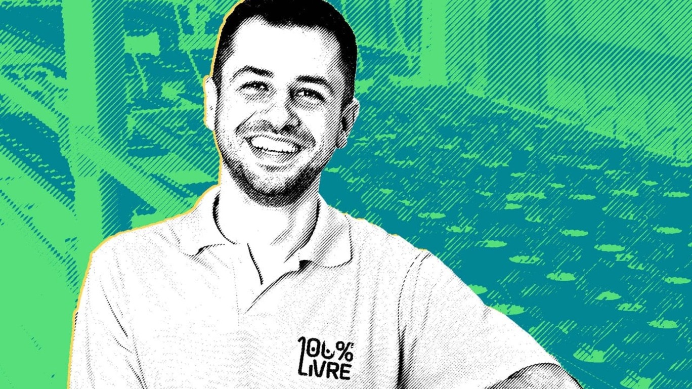 Diego Gomes, fundador da 100% Livre, startup de hidroponia vertical