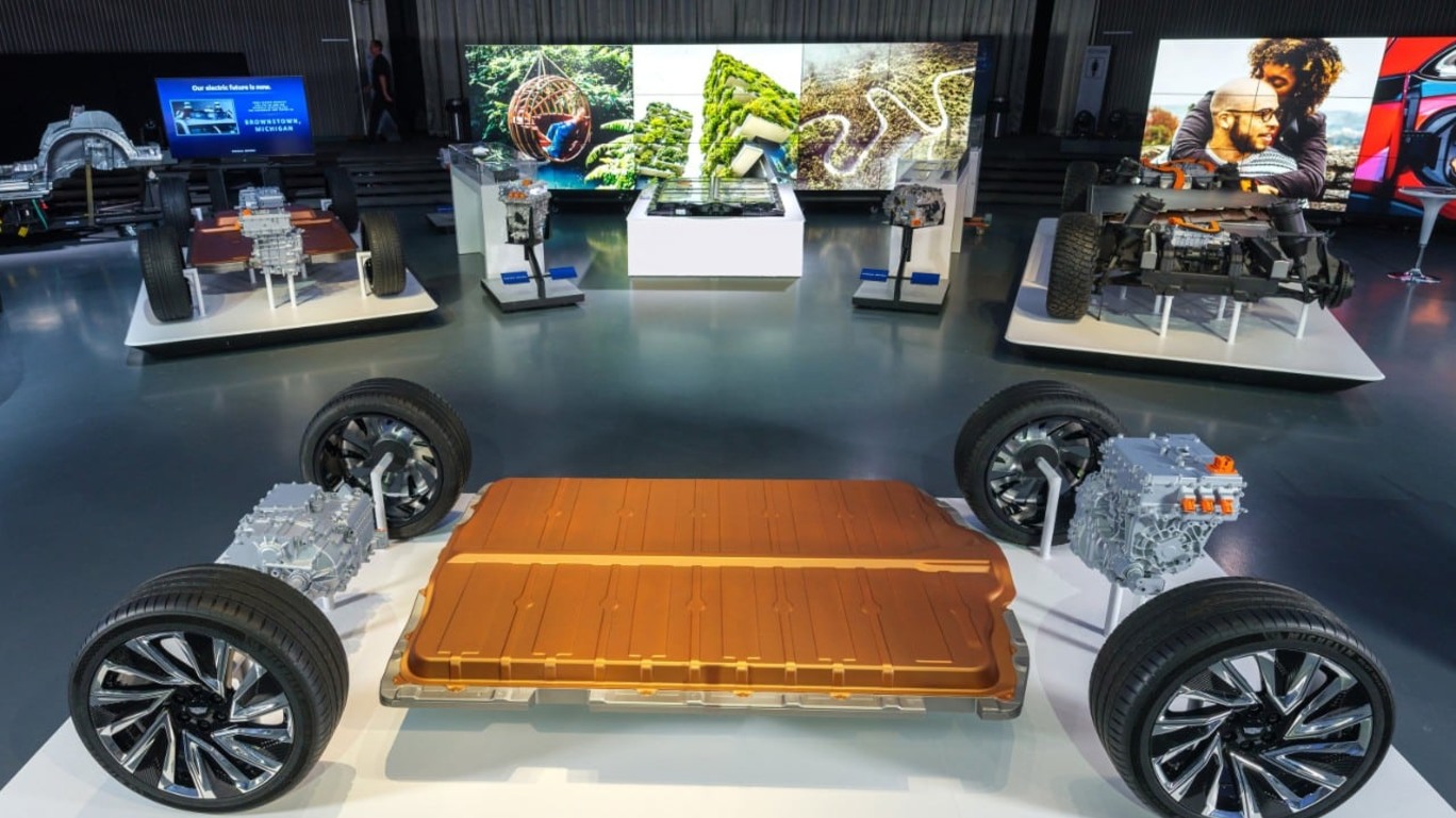 O sistema de baterias Ultium, da GM, que será usado nos carros elétricos da montadora