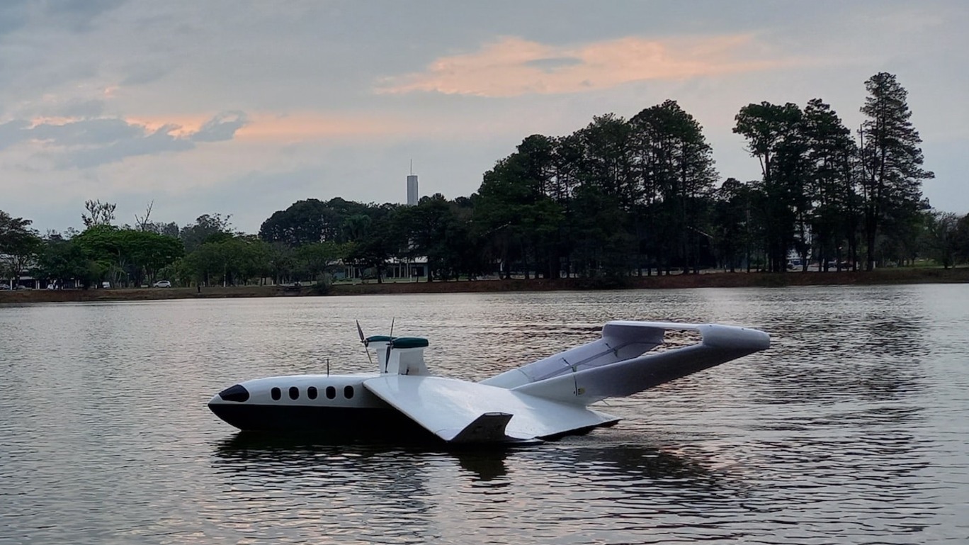 Protótipo da aeronave desenvolvida pela startup AeroRiver