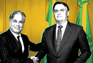 Ilustração mostra Stan Barthi com o presidente Jair Bolsonar