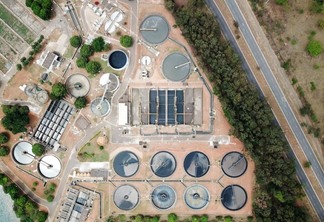 Estação de tratamento de água: o setor lidera a emissão de dívidas verdes no país