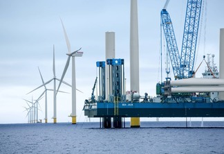 Operação eólica offshore da dinamarquesa Orsted