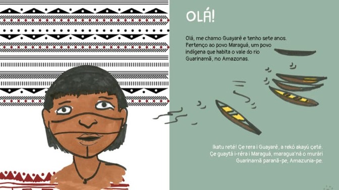 O livro Guayare - O Menino da Aldeia do Rio
