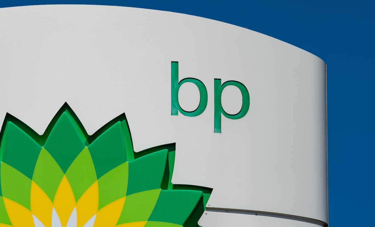 Logotipo da petroleira britânica British Petroleum Logotipo da petroleira britânica British Petroleum