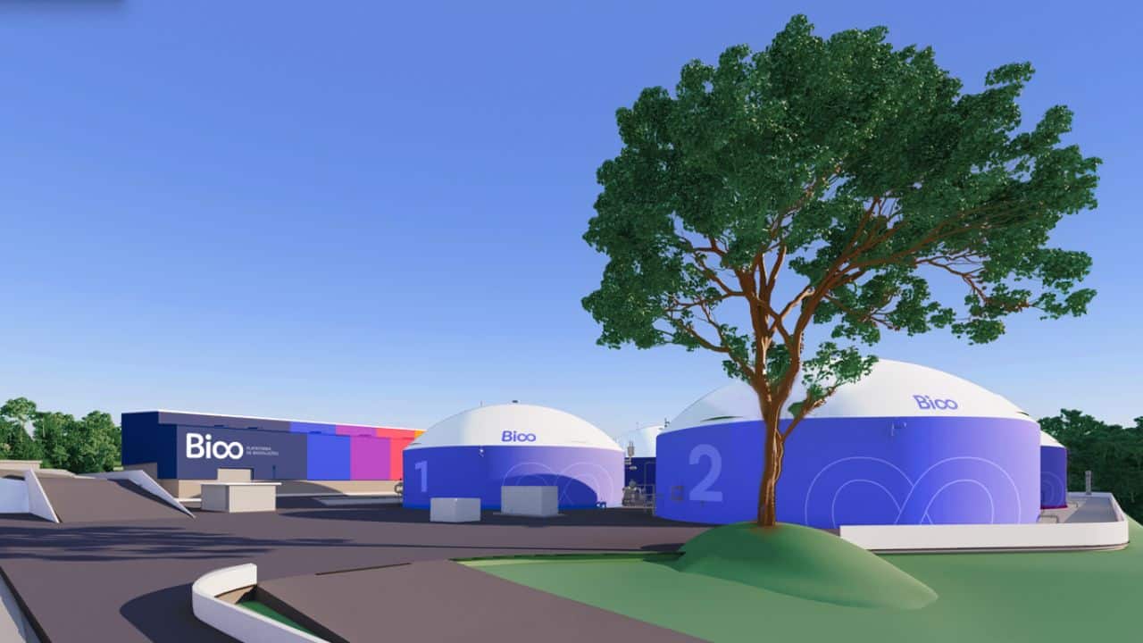 Desenho da planta da Bioo a ser construído em Triunfo (RS). Desenho da planta da Bioo a ser construído em Triunfo (RS).