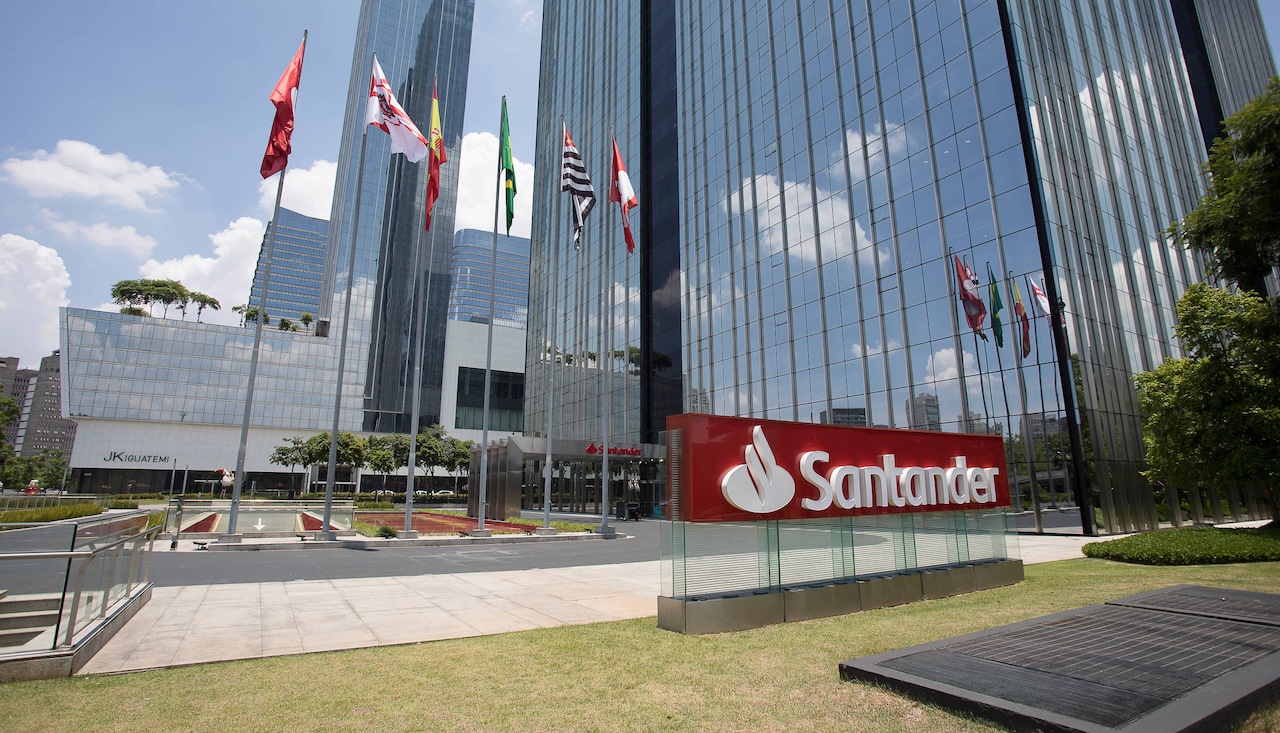 Fachada da sede do Santander, em São Paulo Fachada da sede do Santander, em São Paulo