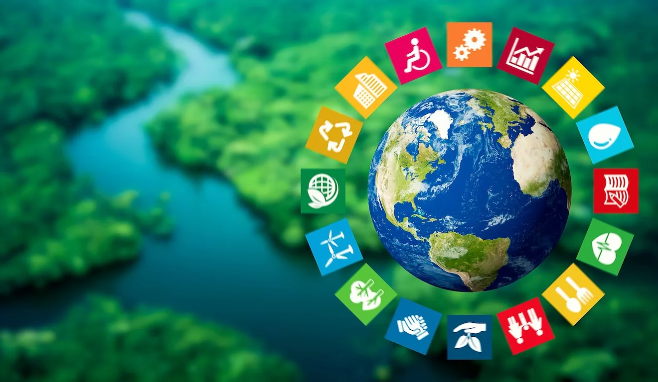 Símbolos dos objetivos de desenvolvimento sustentável Símbolos dos objetivos de desenvolvimento sustentável